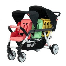 Poussette 3 places FAMILIDOO Ergondrive Multicolor